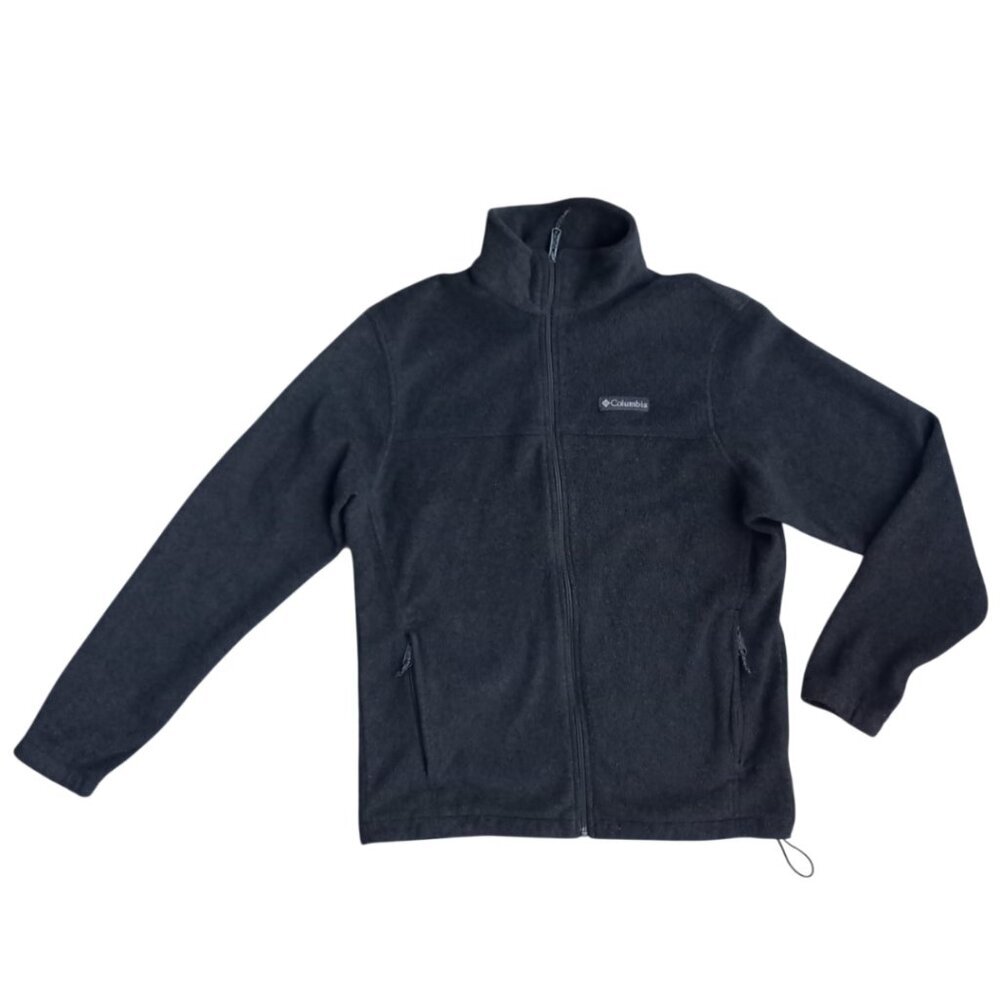 Columbia Fleece Jacket Men's Size M Gray Full Zip Lightweight Outdoor